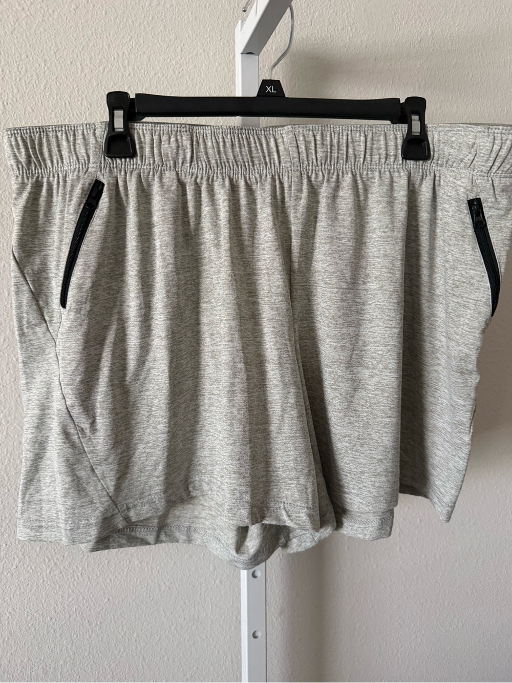 NWT Liberty Pro Light Gray Women’s Athletic Shorts with Zip Pockets
